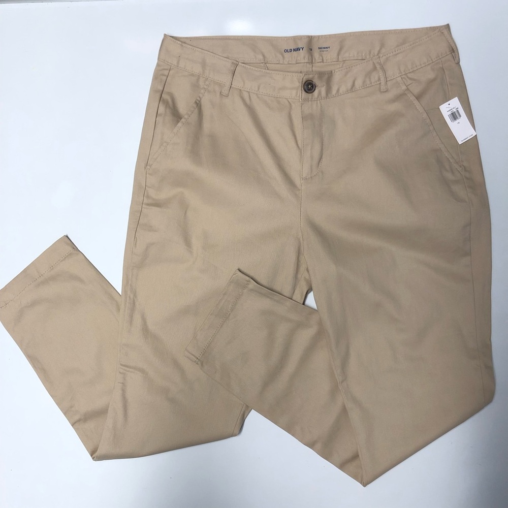 Old navy skinny stretch uniform pants size 12